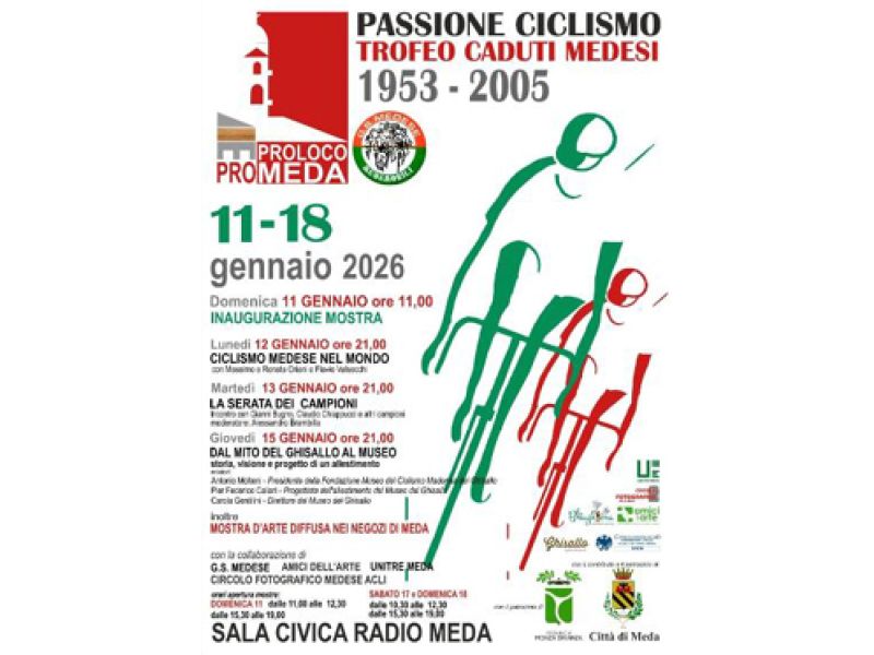 MEDA CELEBRA IL TROFEO CADUTI MEDESI CON UNA MOSTRA DALL'11 AL 18 GENNAIO