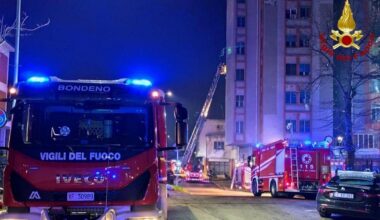 L'intervento dei Vigili del Fuoco