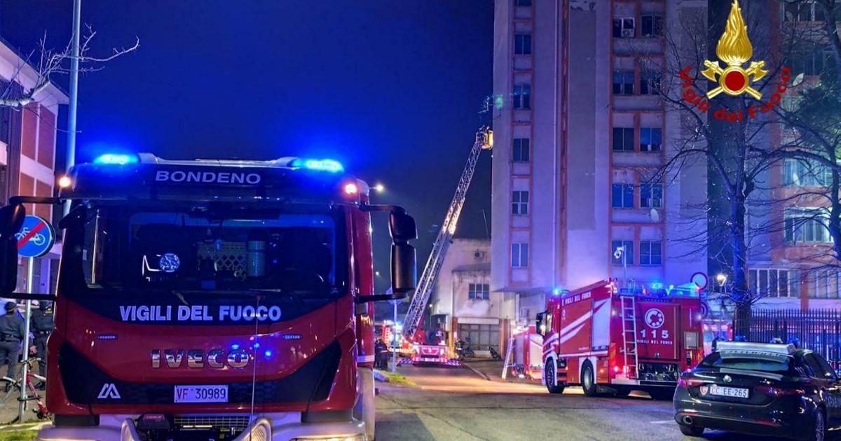 L'intervento dei Vigili del Fuoco