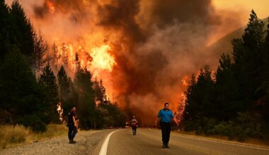 I grandi incendi nella Patagonia argentina
