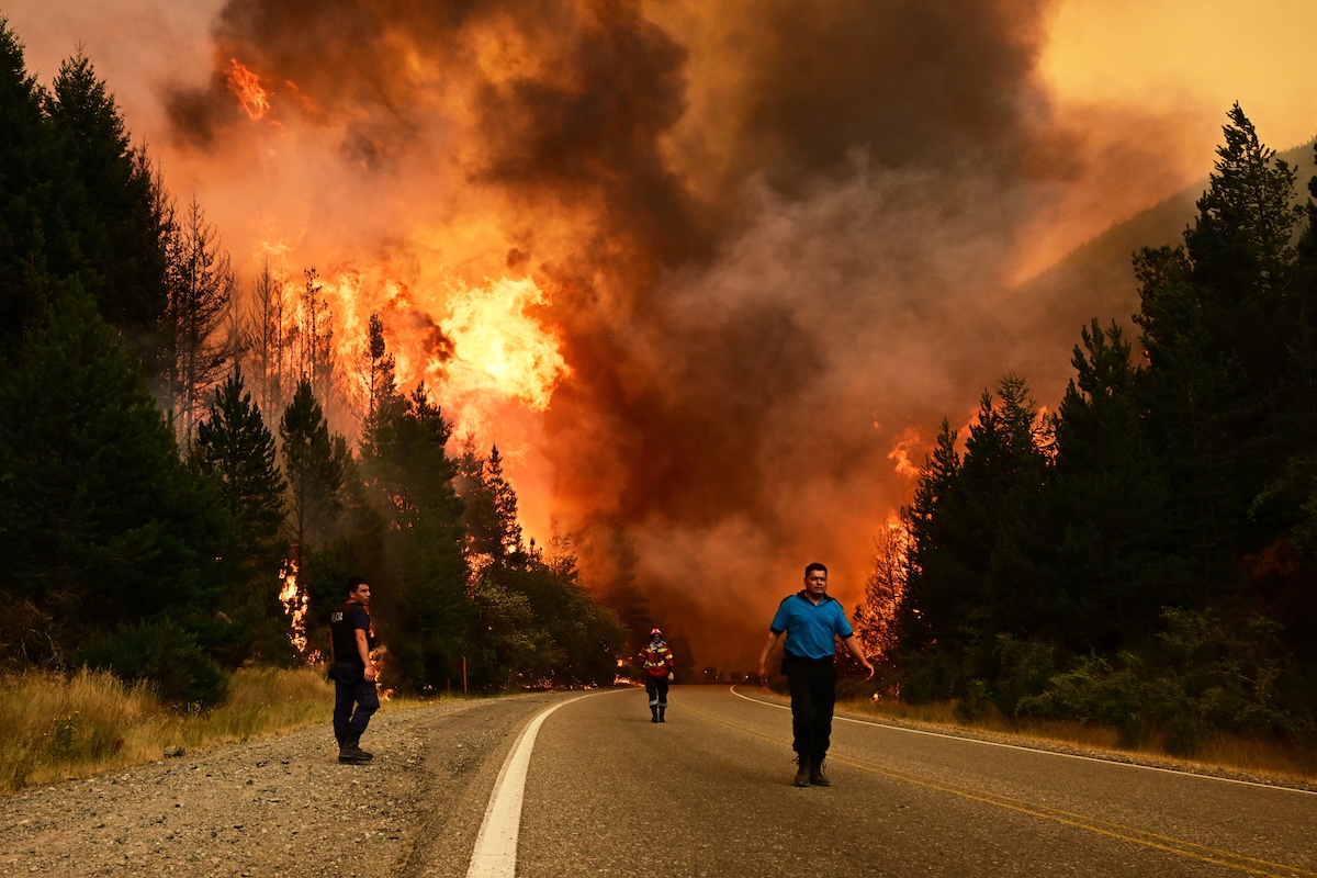 I grandi incendi nella Patagonia argentina