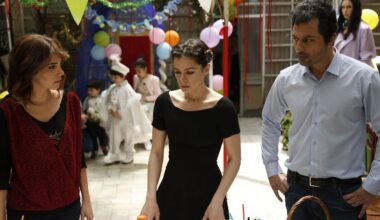 Ceyda, Bahar e Arif in una scena de La forza di una donna 2