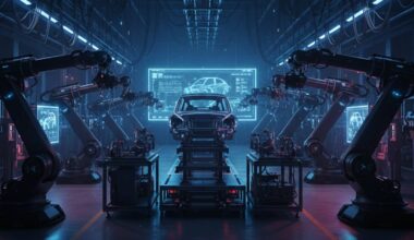 così l’auto corre verso la produzione senza luce né operai