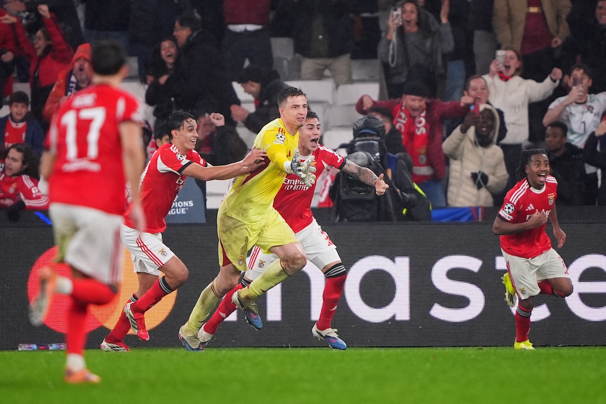 Il gol del portiere al 98esimo minuto che ha qualificato il Benfica ai playoff di Champions League