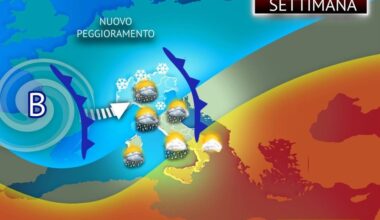 Prossima Settimana con piogge abbondanti e neve. Le regioni coinvolte