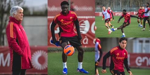 Roma, ecco Robinio Vaz: primo allenamento agli ordini di Gasperini