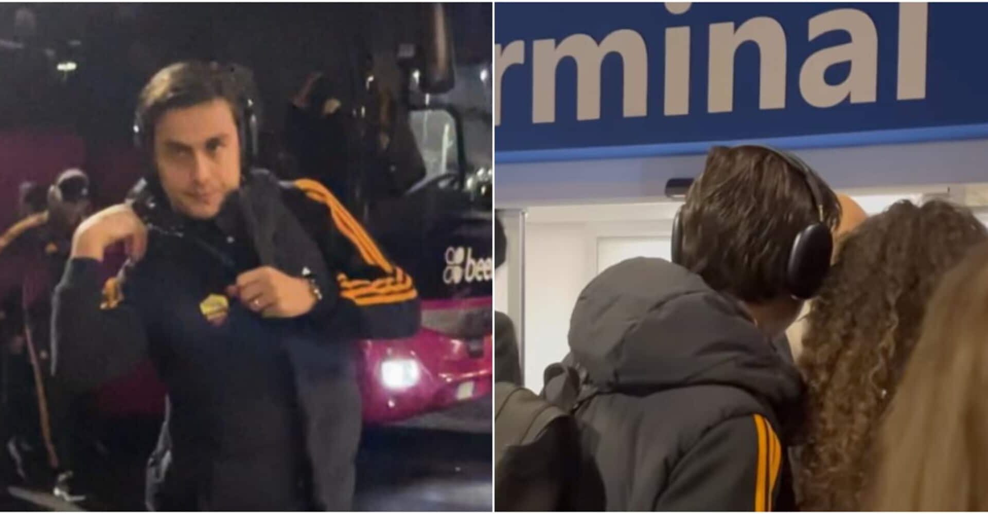 in aeroporto lui reagisce così