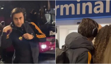 in aeroporto lui reagisce così