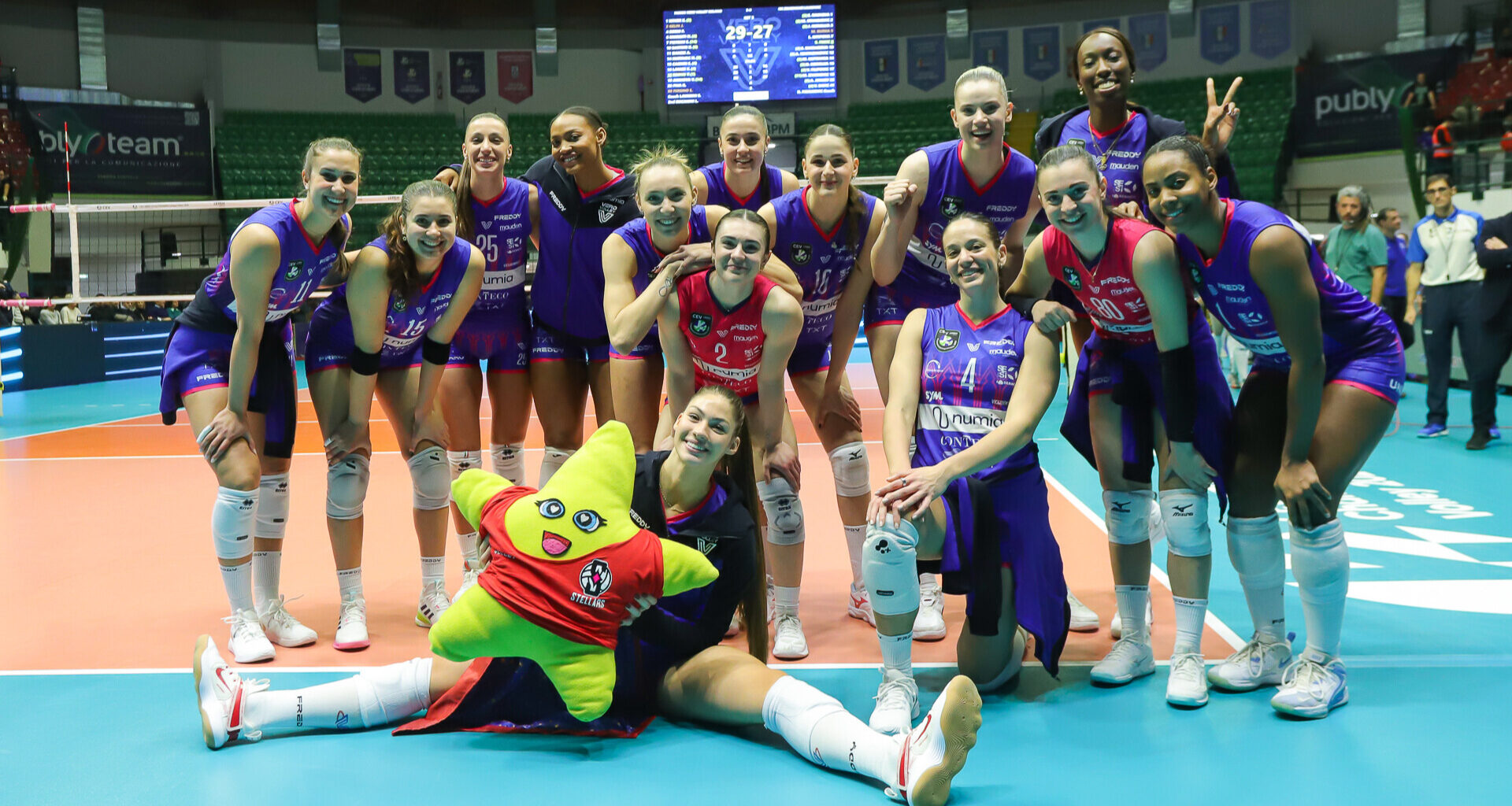 Tre punti e primato nel girone: la Numia Vero Volley Milano batte Lajkovac 3-0