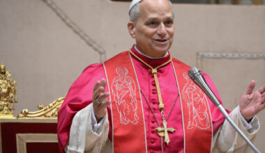 Leone XIV parla al Corpo diplomatico, 9 gen 2026 (Vatican Media - LaPresse)