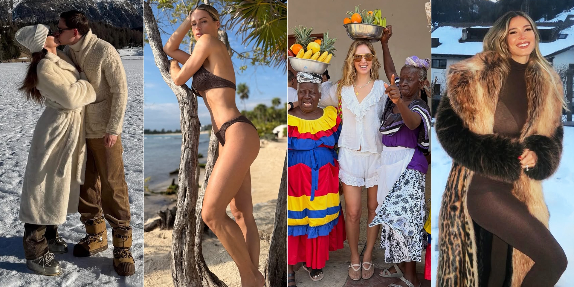 Dalla Ferragni alla Isoardi, le vacanze da sogno delle celeb tra grandi città, mare e montagna