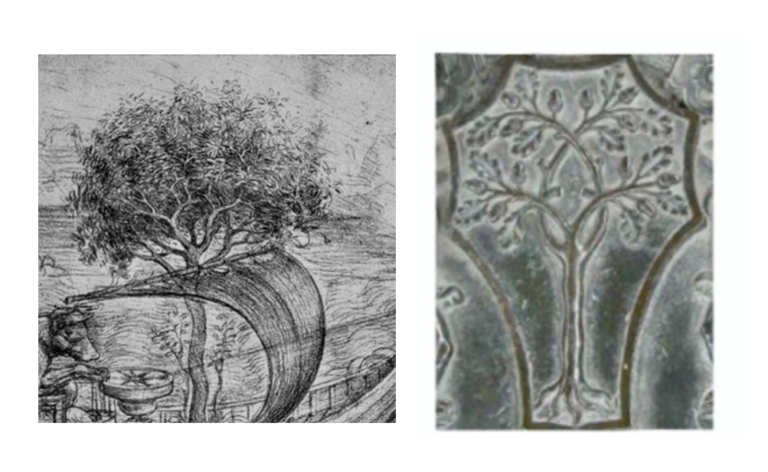 A sinistra: Leonardo da Vinci, 