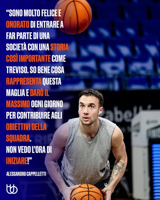 Cappelletti: "Darò il massimo ogni giorno per contribuire agli obiettivi della squadra"