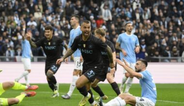 Lazio-Napoli 0-2, gol di Spinazzola e Rrahmani: gli azzurri dominano, ma Neres si fa male
