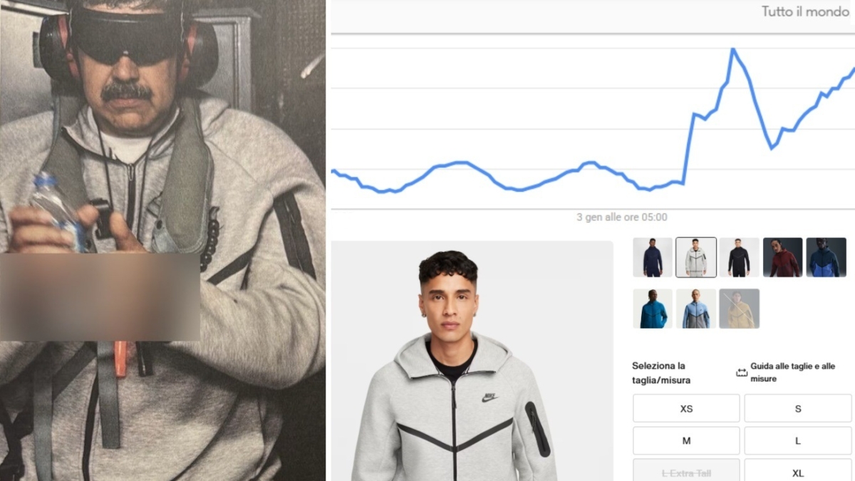 Ecommerce, boom della tuta Nike indossata da Maduro dopo la cattura: virale online grazie alla foto di Trump