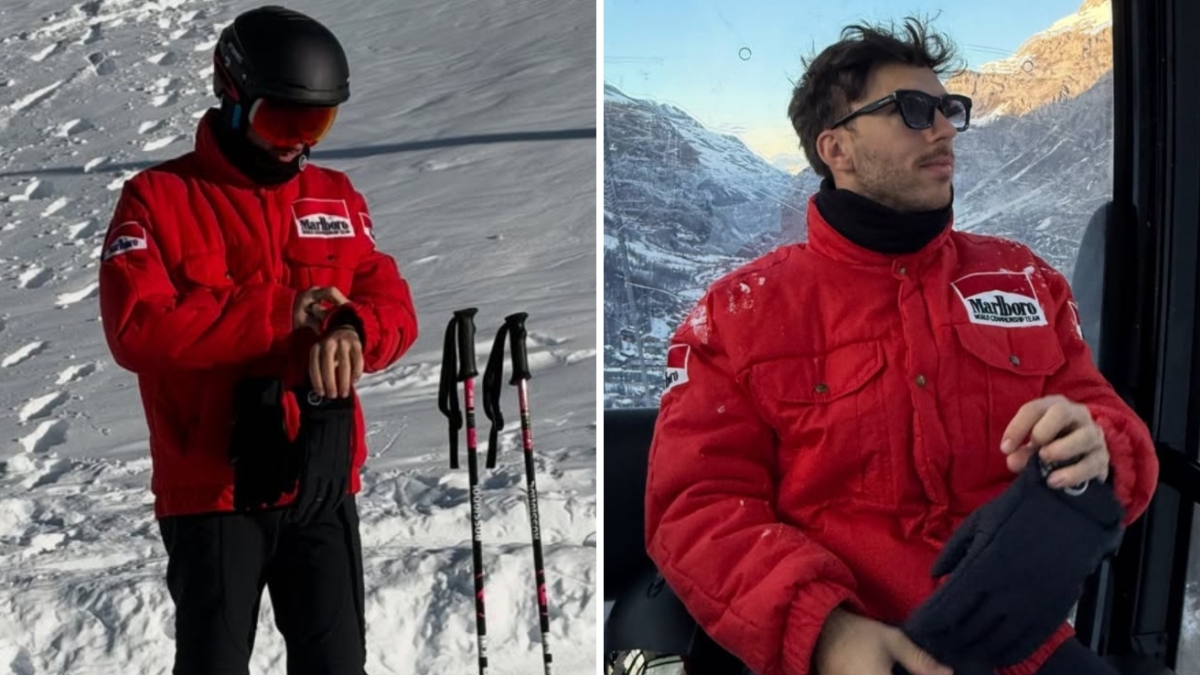 Gasly, foto sugli sci nel giorno del compleanno di Schumacher (e con la sua giacca). Gli attacchi social: «Irrispettoso»