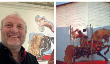 Ritrovato il murale di Pazienza «Zanardi equestre», scomparso (e poi sporadicamente riapparso) 40 anni fa
