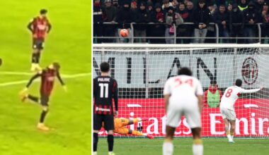 Pavlovic rovina il dischetto del rigore prima dell'errore di Stanciu in Milan-Genoa: polemica nel finale a San Siro