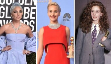 Golden Globe, i look migliori di sempre: dal tailleur di Julia Roberts allo strascico azzurro di Lady Gaga