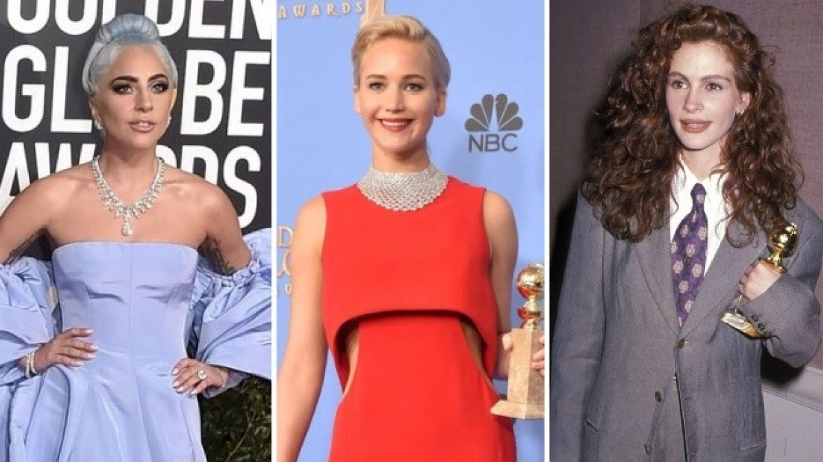 Golden Globe, i look migliori di sempre: dal tailleur di Julia Roberts allo strascico azzurro di Lady Gaga