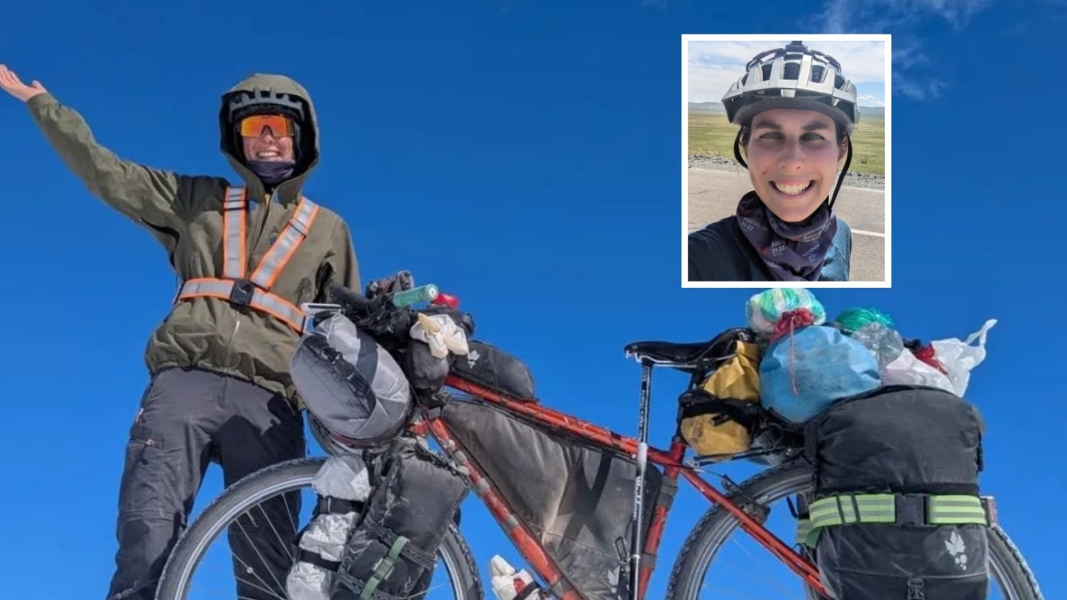 Completa il giro del mondo in bicicletta in solitaria, era partita due anni fa e ha percorso 31mila chilometri: «Ho pedalato per tre mesi sotto la pioggia ma ho visto le meraviglie del pianeta»