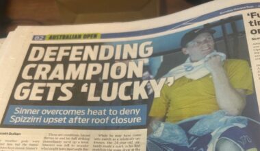 Sinner diventa "Defending Crampion": i media australiani provocano Jannik