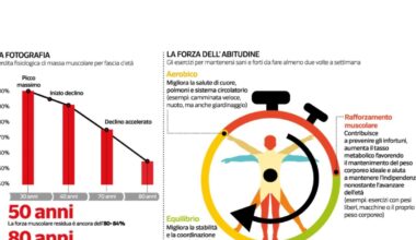 La longevità, questione di muscoli: «Chi ha più massa muscolare ha una mente più giovane. Attenti a grasso viscerale e metabolismo basale »