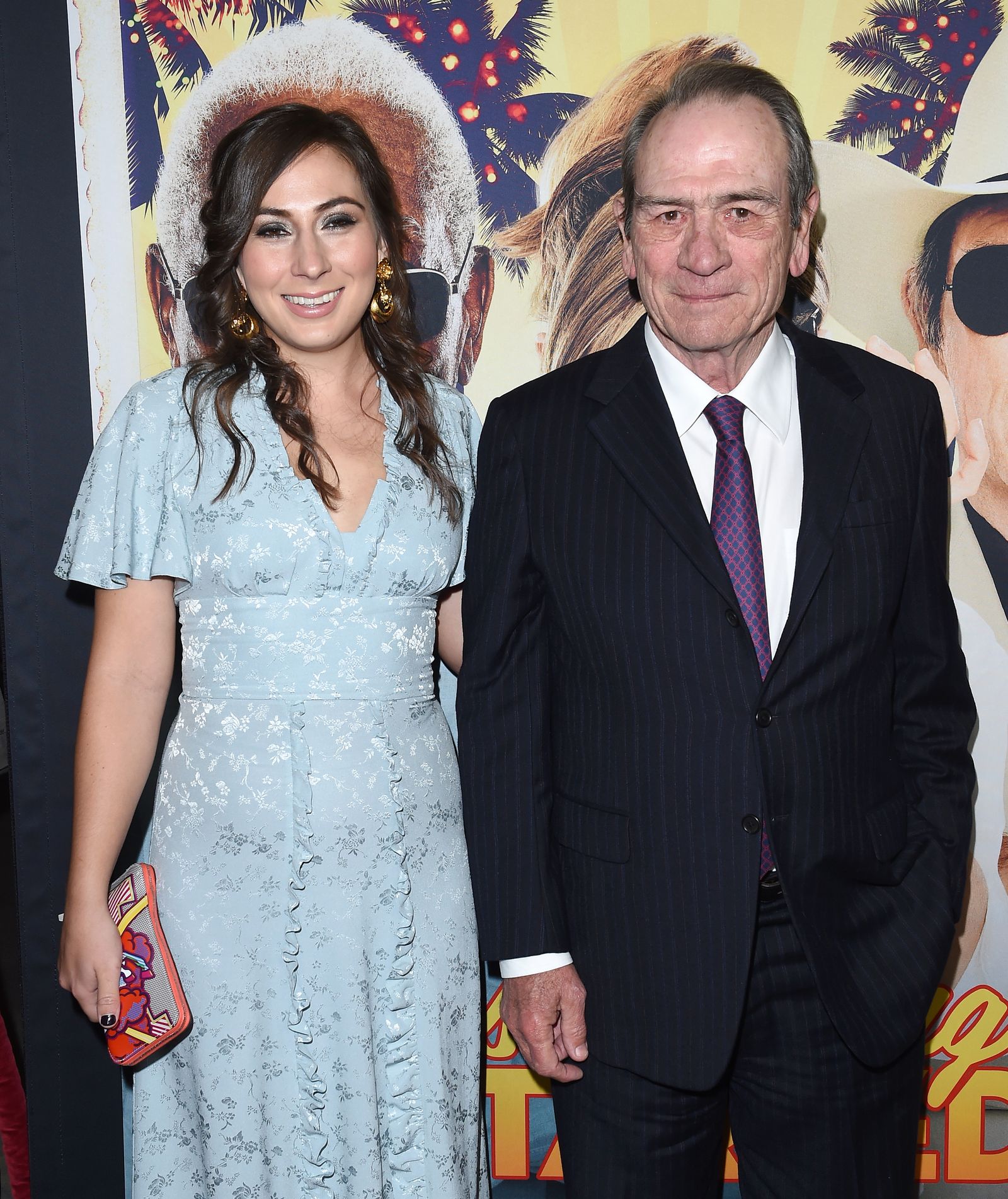 Tommy Lee Jones con la figlia Victoria Jones nel 2017.