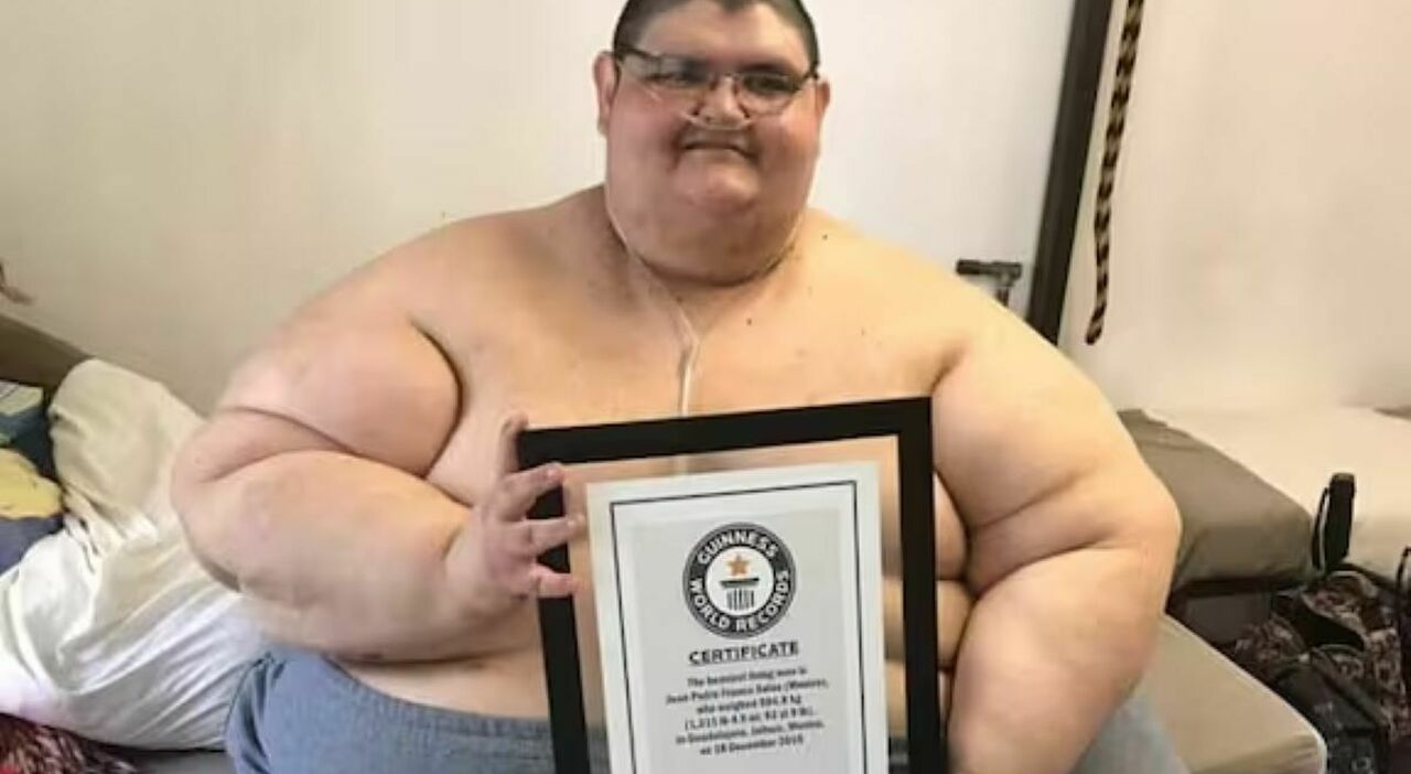 Morto l'uomo più obeso del mondo. Juan Pedro Franco era arrivato a pesare 600 chili