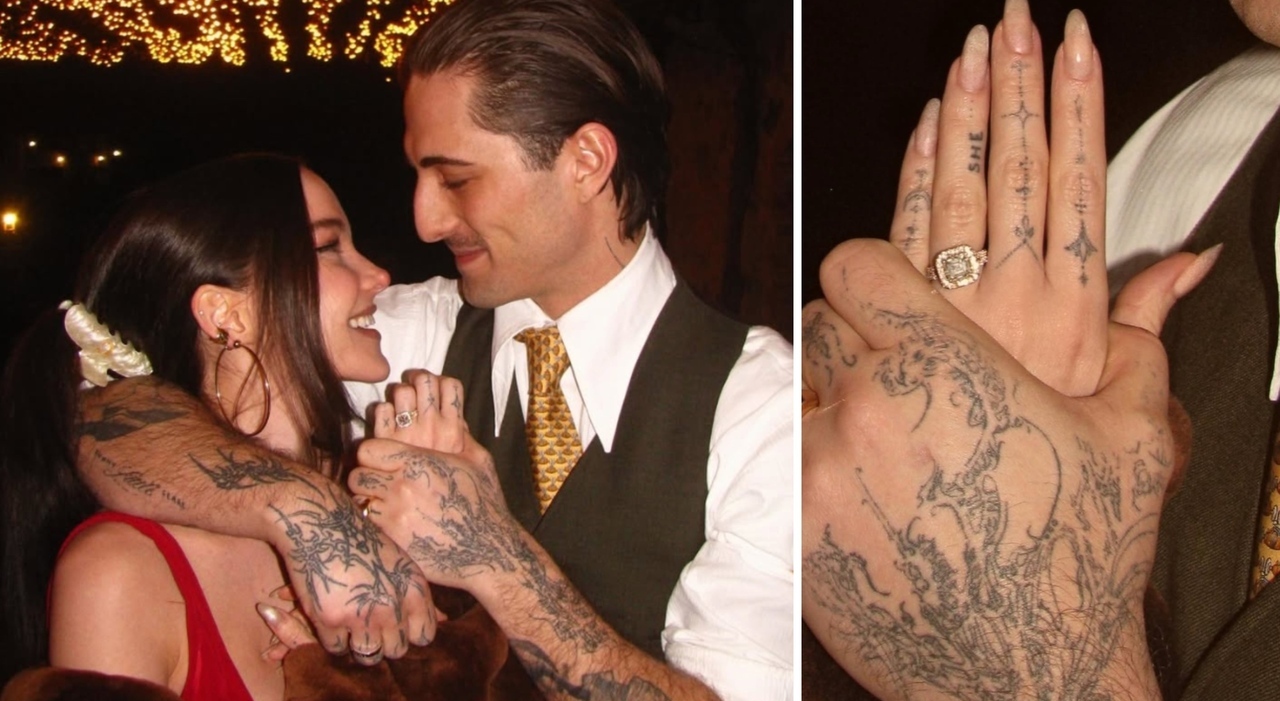 Damiano David e Dove Cameron presto sposi. La proposta di matrimonio a Natale e l'anello da sogno: «Sarà un anno bellissimo»