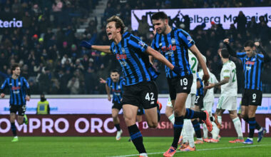 Scalvini (6,5) gol vittoria, Rensch (4) disastroso, Dybala (5) senza spunti, Ferguson (5)