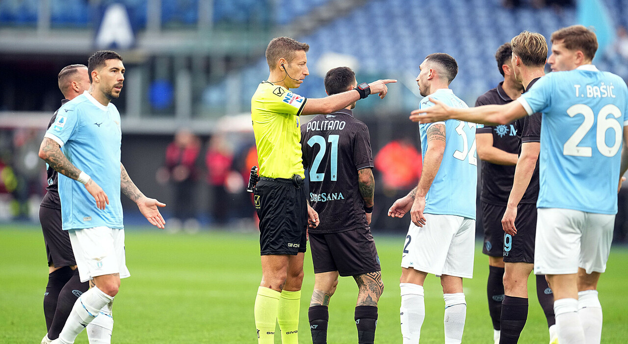 Live Lazio-Napoli 0-2, Marusic e Mazzocchi espulsi dopo una rissa