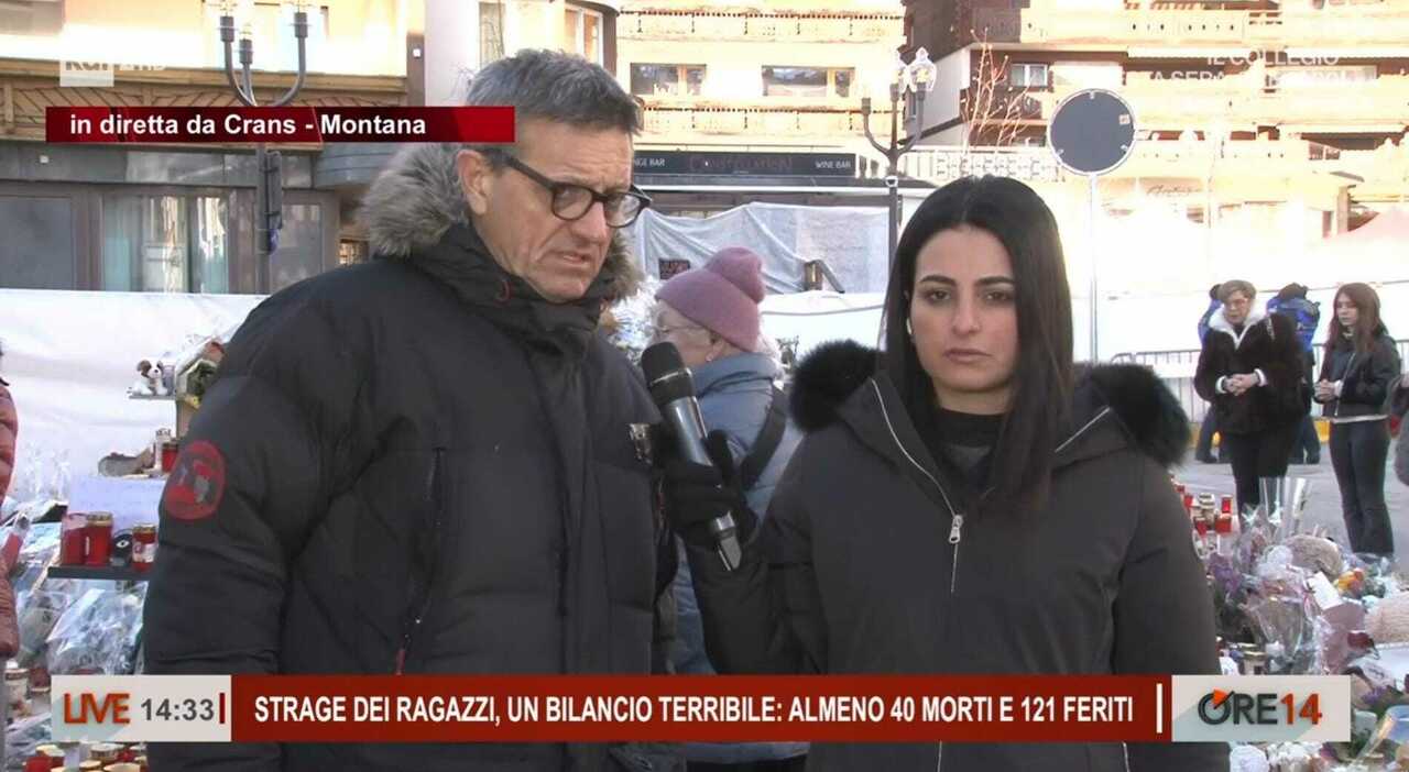 Crans-Montana, inviata della trasmissione Ore 14 colpita con acqua gelida: ​«Atto vergognoso e vigliacco»