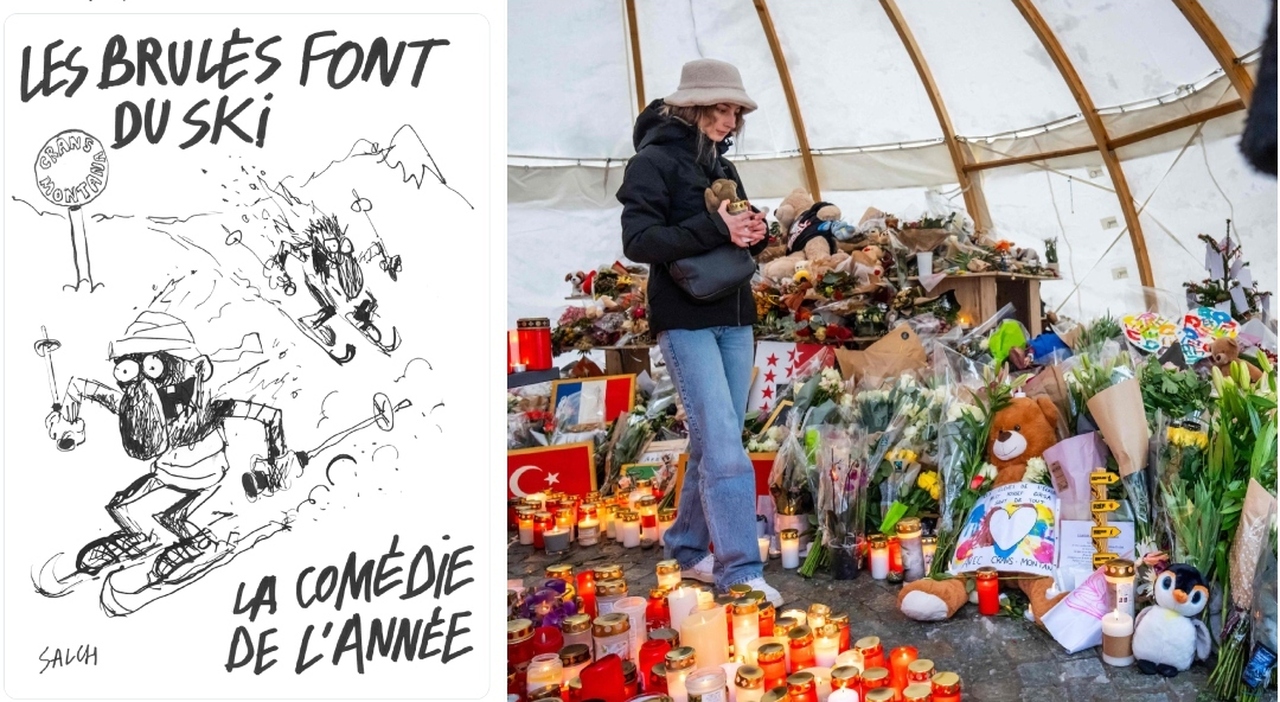 Crans-Montana, polemiche per la vignetta di Charlie Hebdo con gli ustionati sugli sci. «​È una violenza in più»