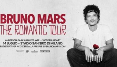 Bruno Mars in concerto a Milano a luglio 2026: unica data in Italia