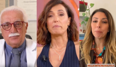 "Quando c'è lei so già che mi innervosisco": scintille in studio a La Volta Buona per la "dieta paleolitica", scoppia la lite tra gli esperti