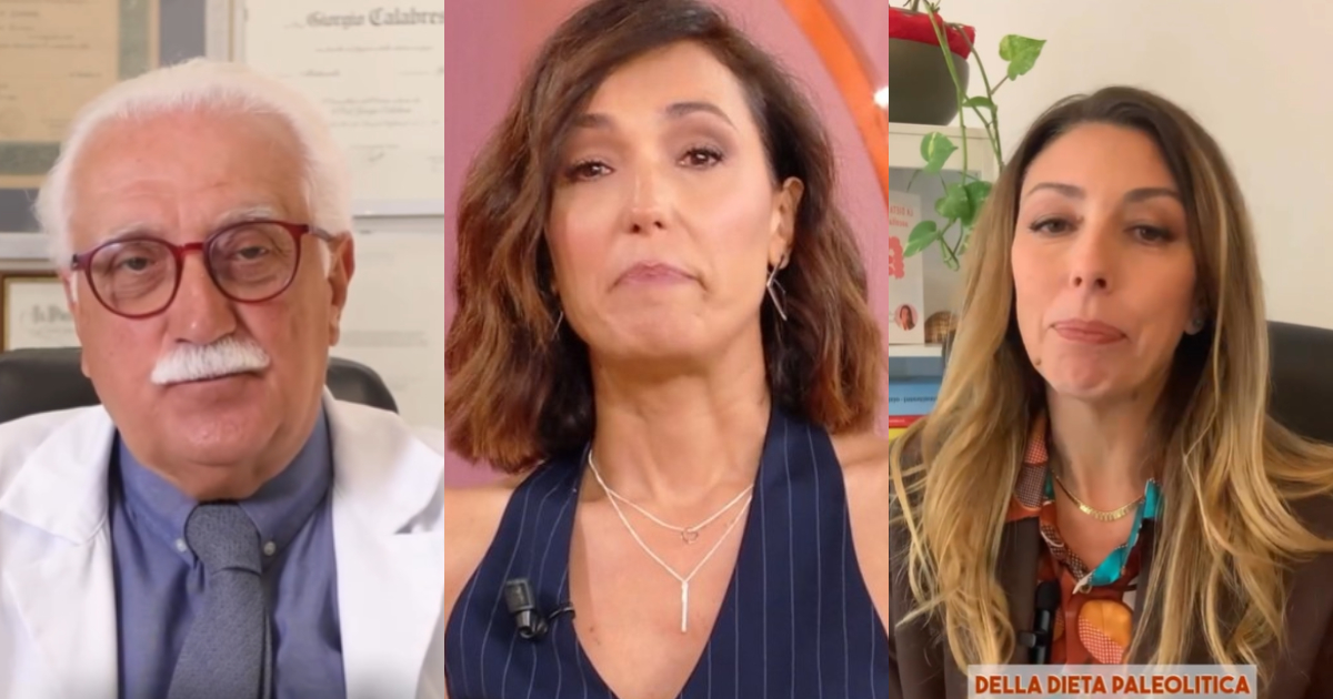 "Quando c'è lei so già che mi innervosisco": scintille in studio a La Volta Buona per la "dieta paleolitica", scoppia la lite tra gli esperti