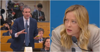 Tensione tra Meloni e il giornalista: “Invio militari in Ucraina? Non c’è nessun veto ‘filoputiniano’ di Salvini…”