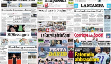 Le prime pagine dei quotidiani di oggi 7 gennaio: la rassegna stampa
