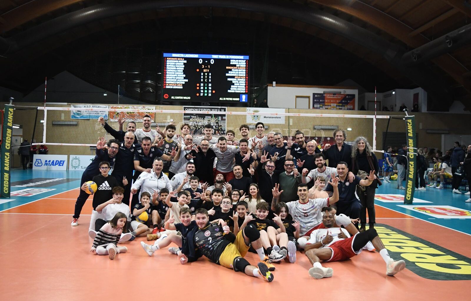 Una Rinascita da urlo! Battuta 3-1 la capolista Prata di Pordenone