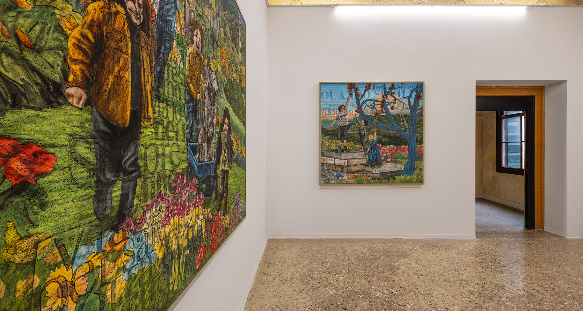 l’opera di Andrea Mastrovito rilegge la storia di Galleria Michela Rizzo