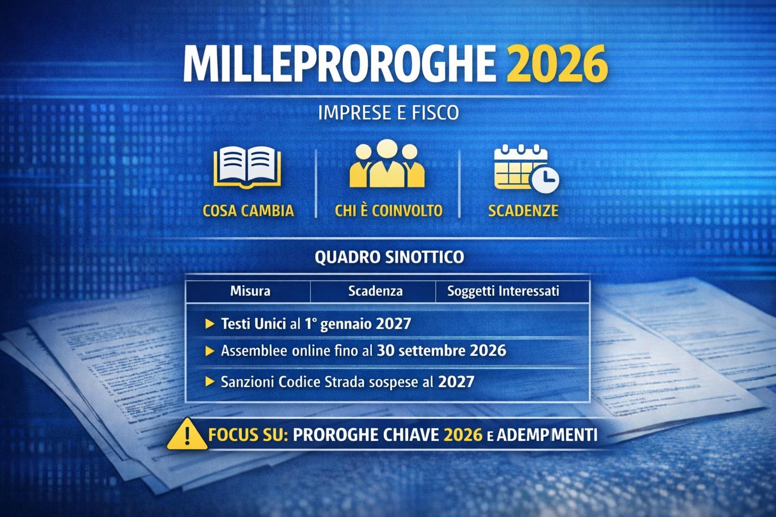 Milleproroghe 2026. Il decreto-legge è stato pubblicato in Gazzetta Ufficiale