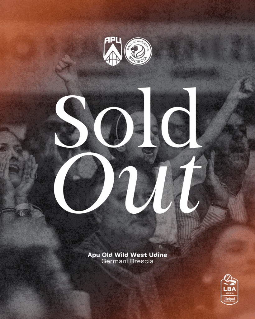 APU Udine - Passione bianconera! PalaCarnera ancora sold out per la sfida contro Brescia