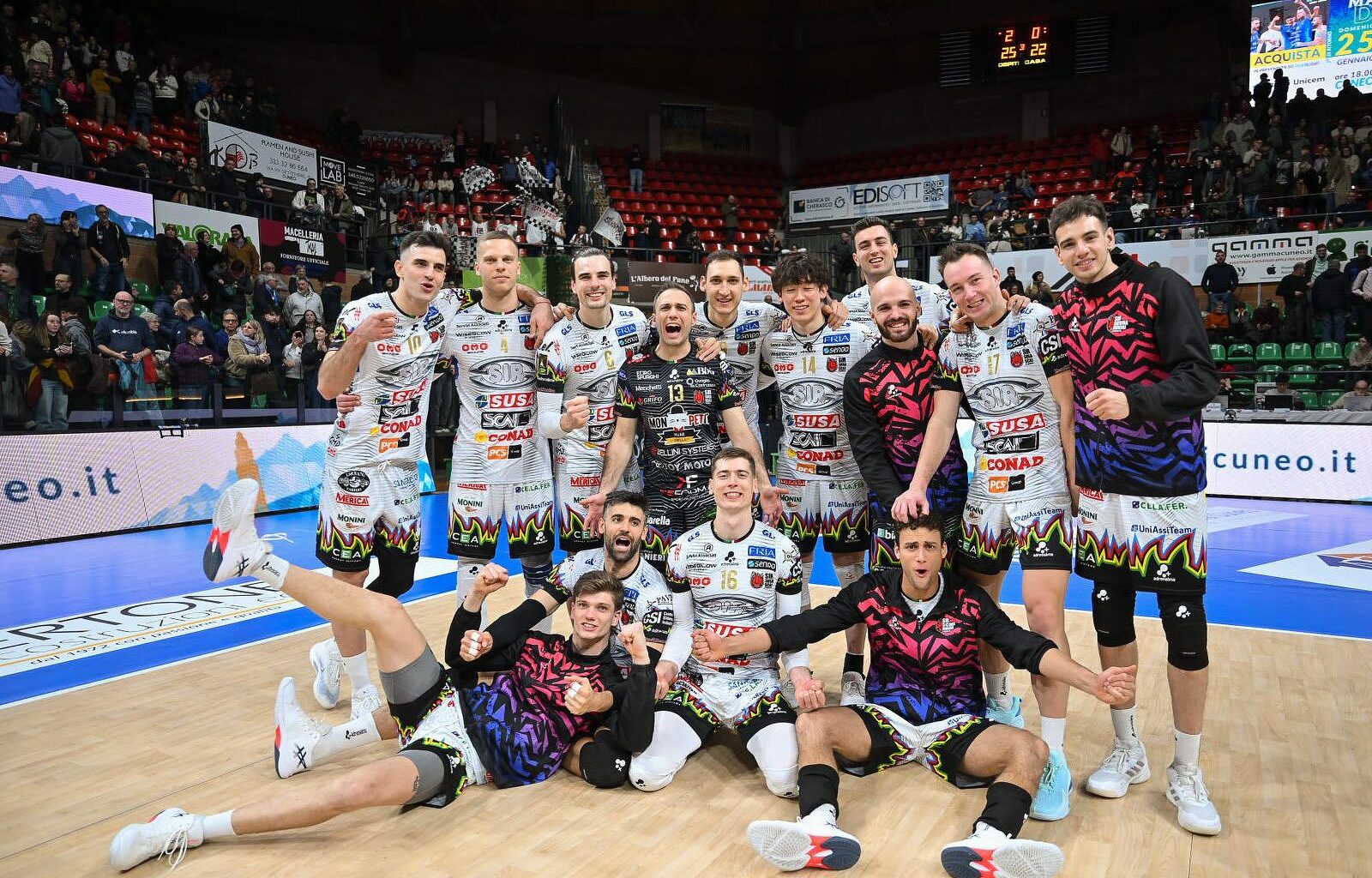 Perugia si impone 3-0 in casa della miglior Cuneo della stagione