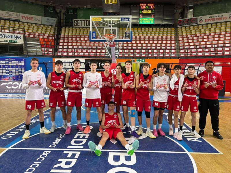 Gli Under 15 Eccellenza di Trieste vincono il derby con Udine