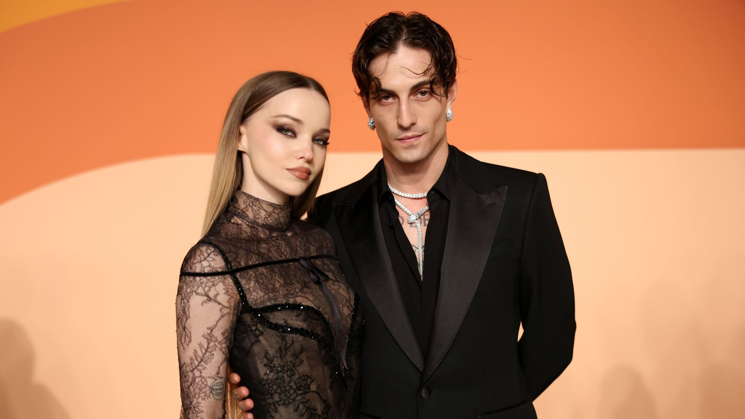 Dove Cameron e Damiano David partecipano al Vanity Fair Oscar Party 2025 - Credits Getty Images