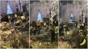 Notte di Capodanno a Firenze, maxi rissa a due passi dal Duomo. La battaglia di sedie e tavolini ripresa in un video