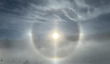 In Presena compare l’alone solare, spettacolare effetto nel cielo