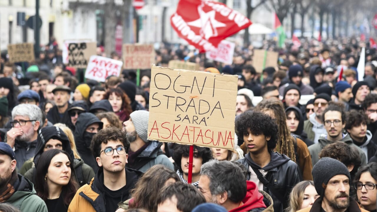 il percorso della manifestazione del 31 gennaio