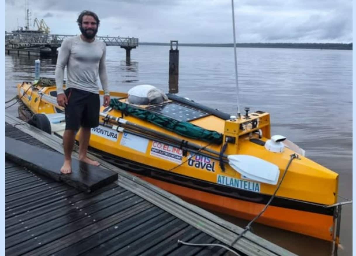 Un umbro completa la traversata dell'oceano Atlantico in barca a remi |Sky TG24 Cronaca